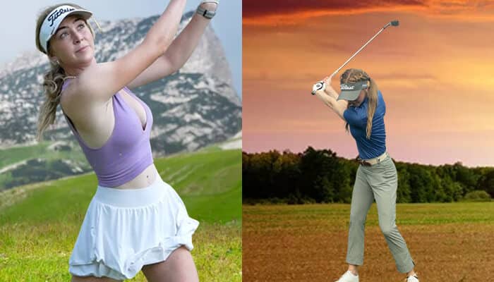 What should influencers learn from Grace Charis professional life - startupstride - Startup Stride Grace Charis captured mid-swing on the golf course, highlighting her passion for golf and her journey towards building a successful career and impressive net worth.