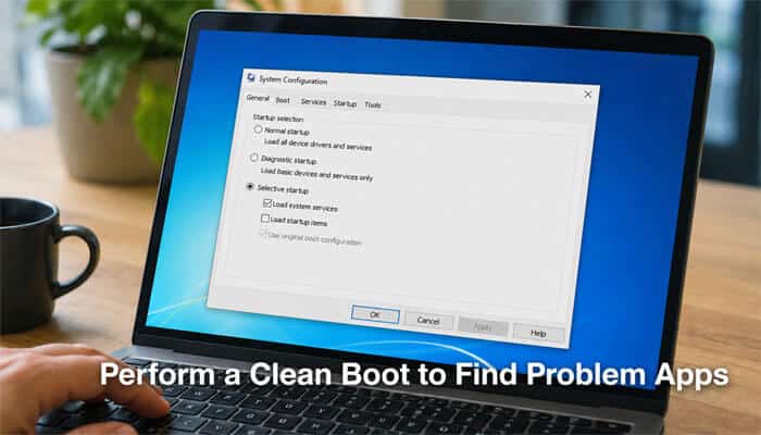 Perform a Clean Boot to Find Problem Apps - Startup Stride - Startup Stride How to Fix Slow Startup Windows by performing a clean boot to identify startup conflicts, disable problematic apps, and improve Windows 11 boot performance